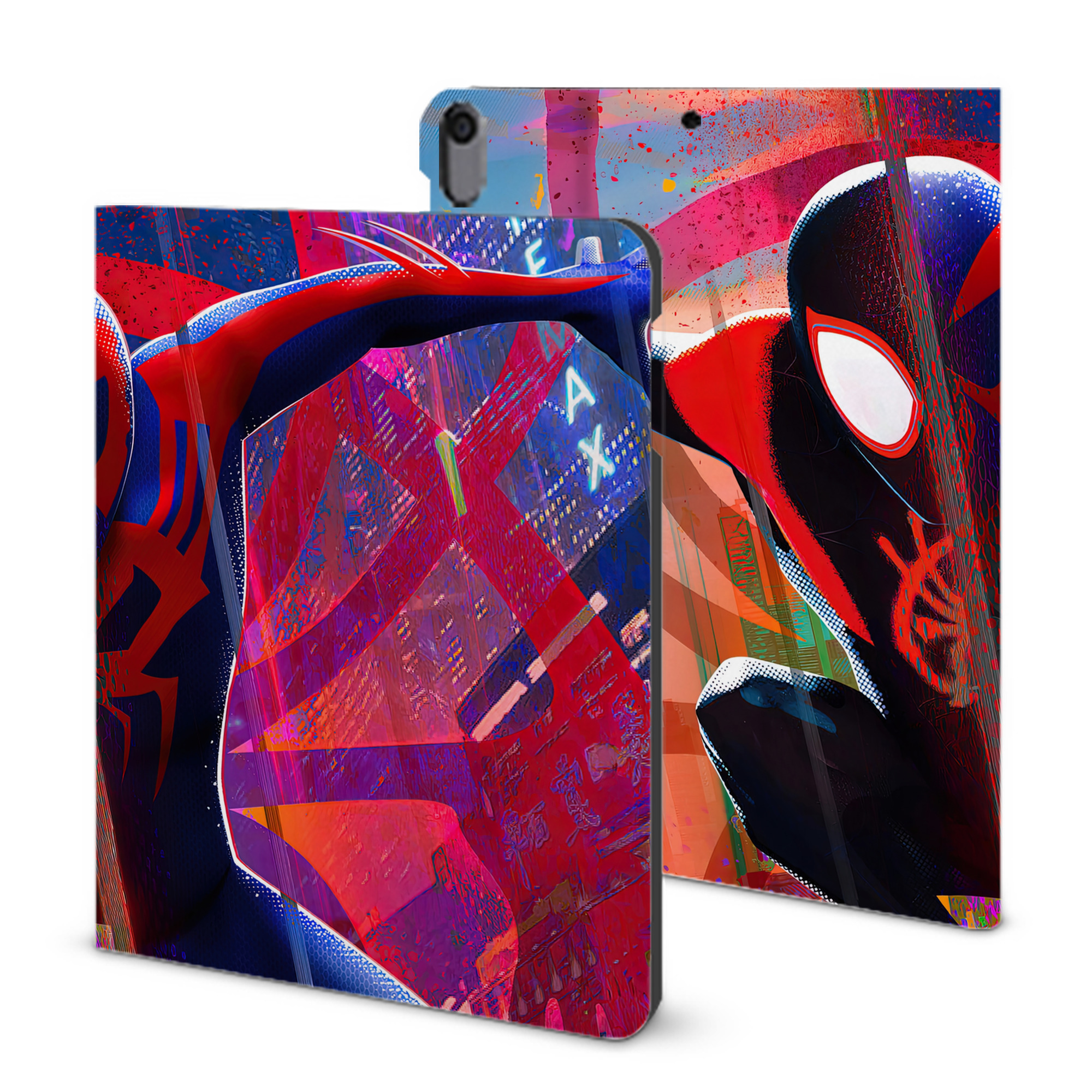 （画像用） Spider Man スパイダーマン IPad ケース ブック型 PUレザー TPU 耐衝撃 軽量 薄型 ペン収納なし 全面保護 IPad 各モデル対応